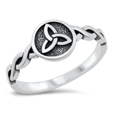 Sterling Silver Triquetra Ring - silverdepot