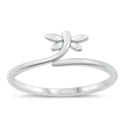 Sterling Silver Dragonfly Ring - silverdepot