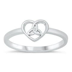 Sterling Silver Celtic Heart Ring
