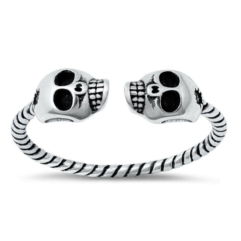Sterling Silver Skulls Ring