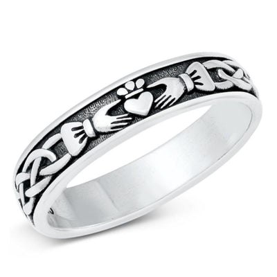 Sterling Silver Claddagh Ring - silverdepot