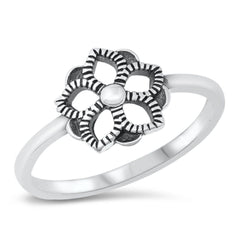 Sterling Silver Flower Ring