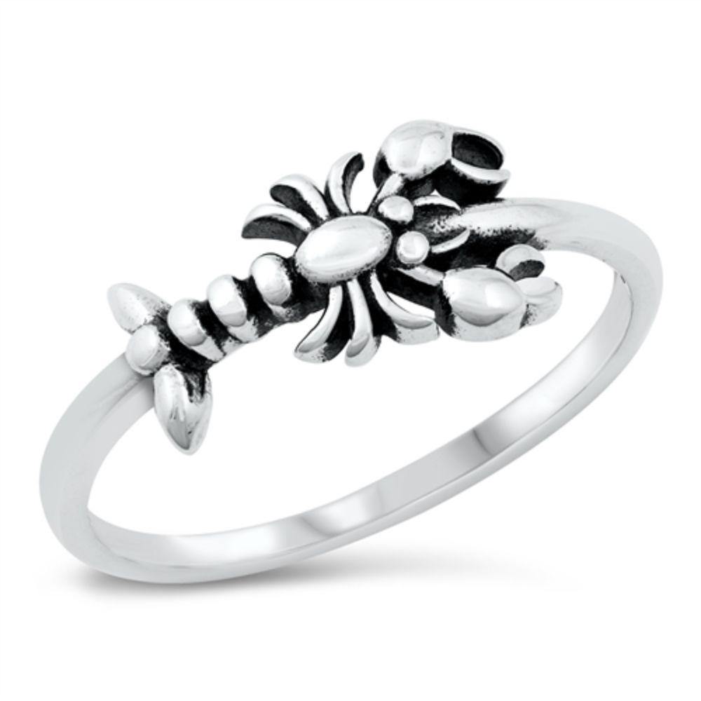Sterling Silver Lobster Ring - silverdepot