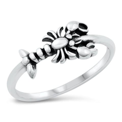 Sterling Silver Lobster Ring