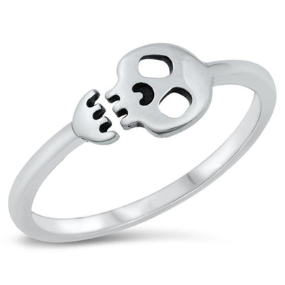 Sterling Silver Skull Ring - silverdepot