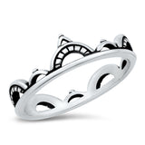 Sterling Silver Semicircles Ring