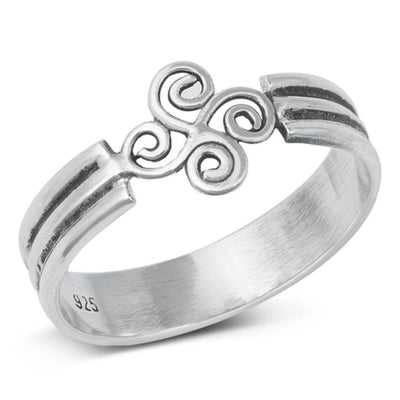 Sterling Silver Oxidized Bali Ring - silverdepot
