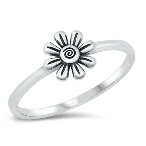 Sterling Silver Flower Ring