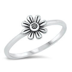 Sterling Silver Flower Ring
