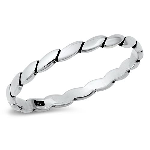 Sterling Silver Oxidized Ring-2mm