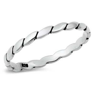 Sterling Silver Oxidized Ring-2mm