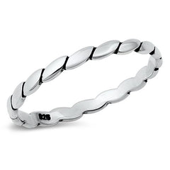 Sterling Silver Oxidized Ring-2mm