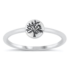 Load image into Gallery viewer, Sterling Silver Oxidized Tree Of Life Ring