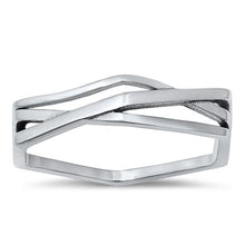 Load image into Gallery viewer, Sterling Silver Oxidized Geometric Ring