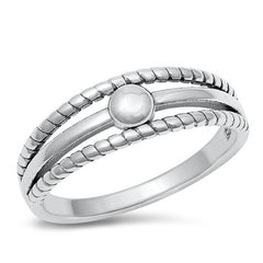 Sterling Silver Oxidized 3-Lines Ring