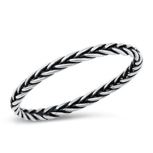 Load image into Gallery viewer, Sterling Silver High Polish Braid Ring
