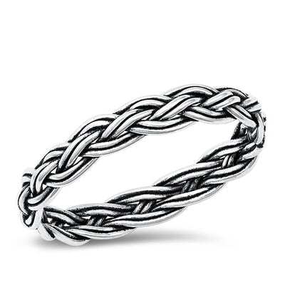 Sterling Silver Oxidized Infinity Ring