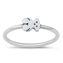 Load image into Gallery viewer, Sterling Silver Oxidized Teddy Bear Ring