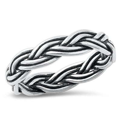 Sterling Silver Oxidized Infinity Ring