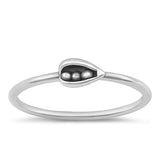 Sterling Silver Oxidized Pea Pod Ring