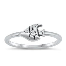 Load image into Gallery viewer, Sterling Silver Oxidized Fish Ring
