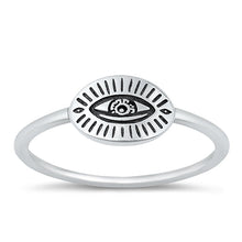 Load image into Gallery viewer, Sterling Silver Oxidized Eye Ring-7.6mm