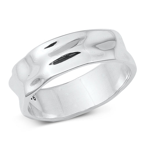 Sterling Silver High Polished Plain Ring