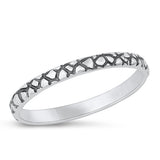 Sterling Silver Oxidized Ring-2.2mm
