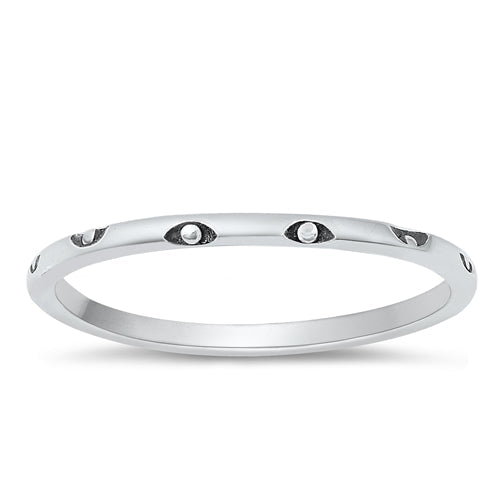 Sterling Silver Oxidized Ring-1.4mm