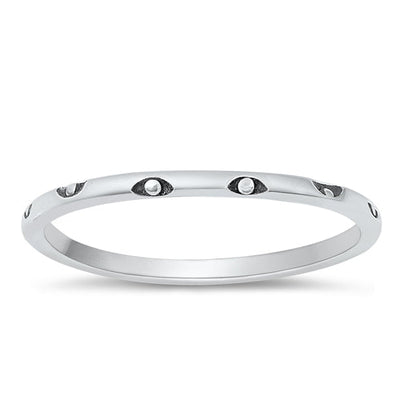 Sterling Silver Oxidized Ring-1.4mm