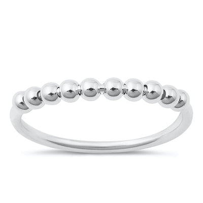 Sterling Silver Bead Ring