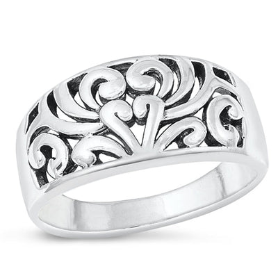 Sterling Silver Oxidized Celtic Band Ring