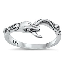 Load image into Gallery viewer, Sterling Silver Oxidized Snake Ring-7.4mm