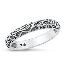 Load image into Gallery viewer, Sterling Silver Oxidized Filigree Ring