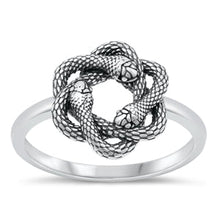 Load image into Gallery viewer, Sterling Silver Oxidized Snakes Ring