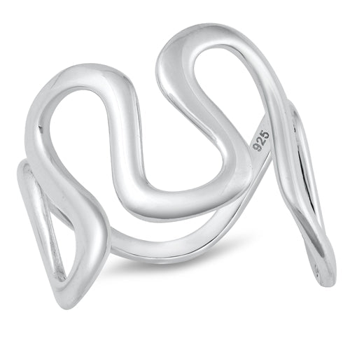 Sterling Silver Polished Ring Face Height-17.2mm