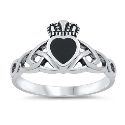 Sterling Silver With Black Onyx Cubic Zirconia Stone RingAnd Face Height 22mmAnd Band Width 2mm