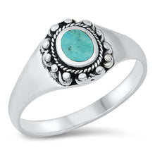 Load image into Gallery viewer, Sterling Silver Stabilized Turquoise Stone Ring