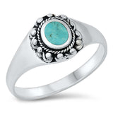 Sterling Silver Stabilized Turquoise Stone Ring