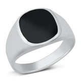 Sterling Silver Black Onyx Stone Ring