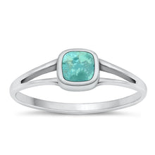 Load image into Gallery viewer, Sterling Silver Oxidized Genuine Turquoise Ring-6mm