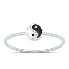 Load image into Gallery viewer, Sterling Silver Polished Yin Yang Round Ring