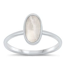 Load image into Gallery viewer, Sterling Silver Oxidized Moonstone Ring-11.6mm