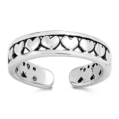 Sterling Silver Heart Toe Ring