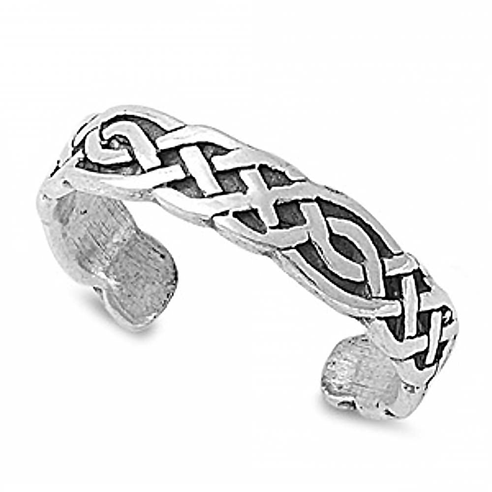 Sterling Silver Celtic Style Toe Ring
