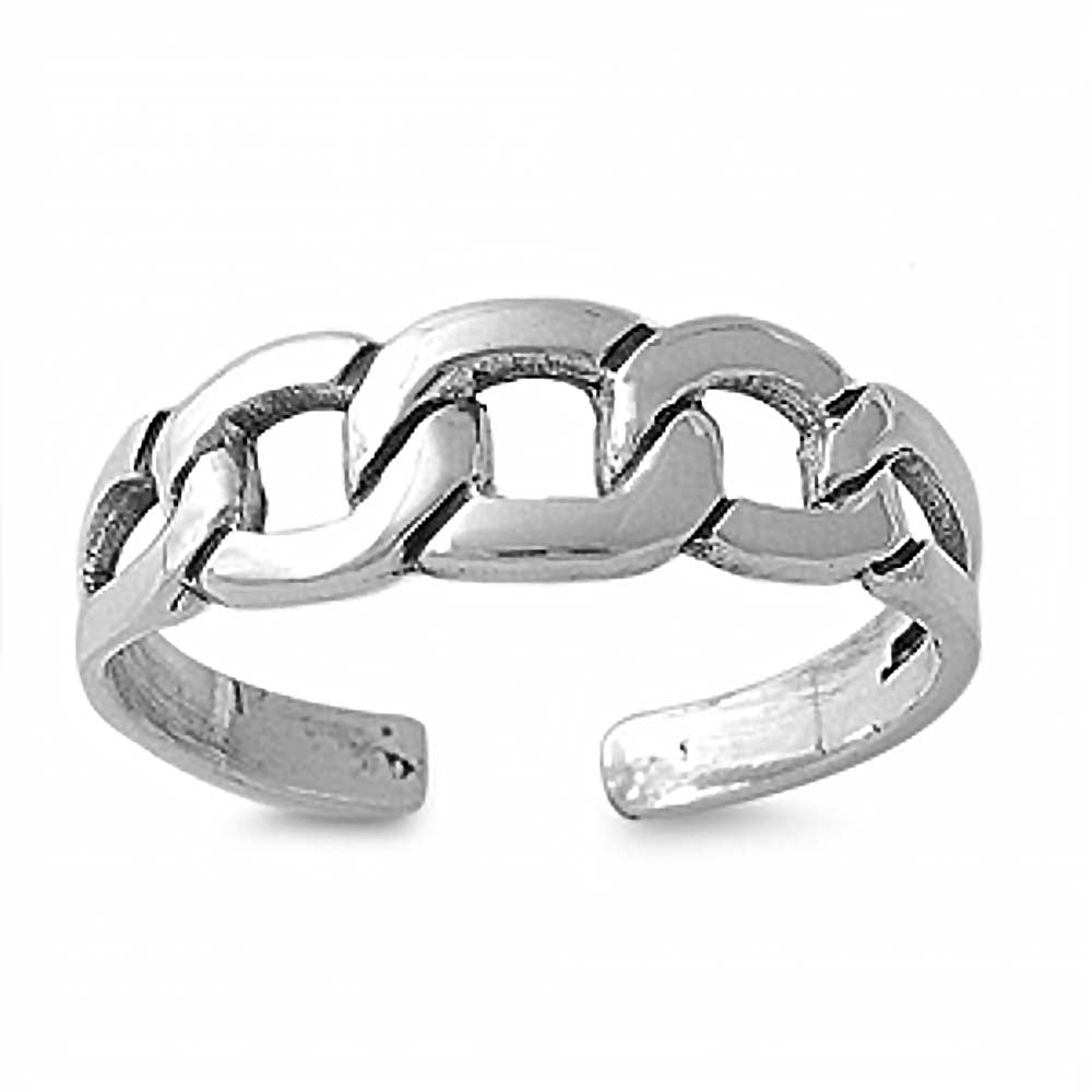 Sterling Silver Designed Toe Ring