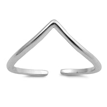 Load image into Gallery viewer, Sterling Silver V Shape Toe Ring