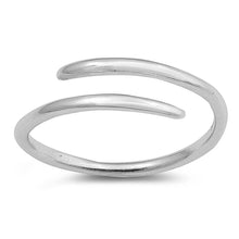 Load image into Gallery viewer, Sterling Silver Wraparound Toe Ring