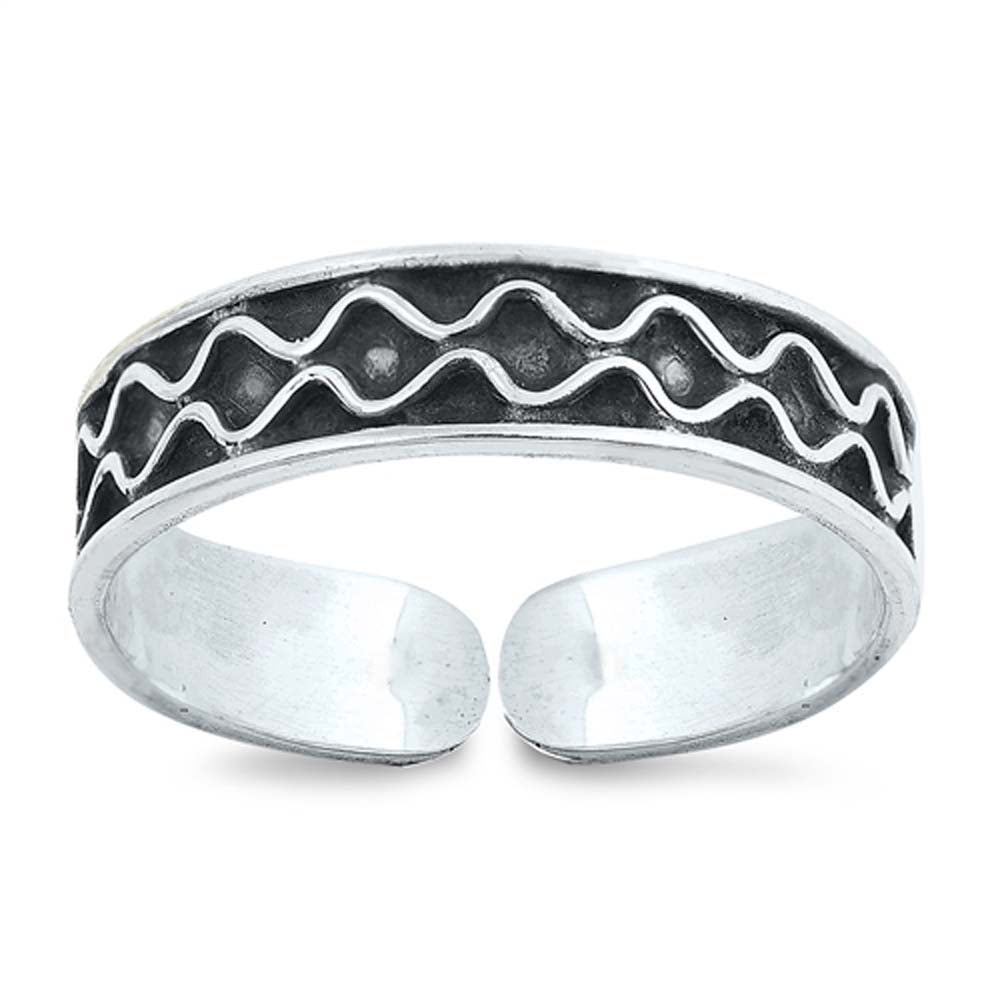 Sterling Silver Bali Design Toe Ring