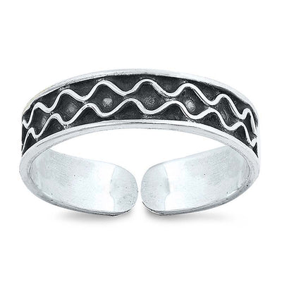 Sterling Silver Bali Design Toe Ring